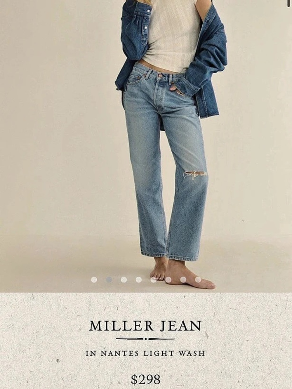 Doen Miller Jean Straight Leg Jeans in Blue